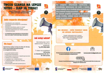 Zdjęcie artykułu Dołącz do projektu "Łomżyński KIS - kreatywna inicjatywa społeczna"
